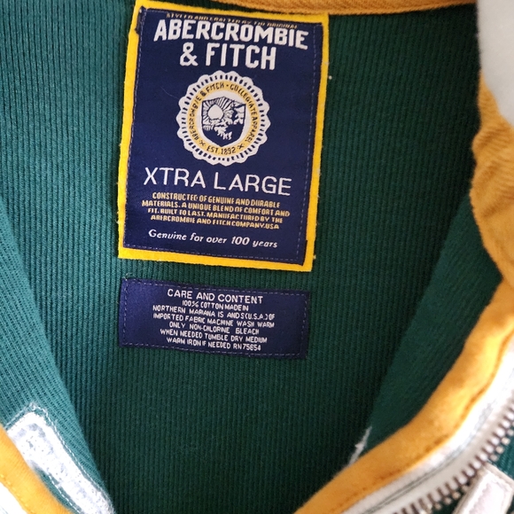 Vintage Abercrombie & Fitch Track Zip XL Embroidered Jacket - Picture 8 of 13